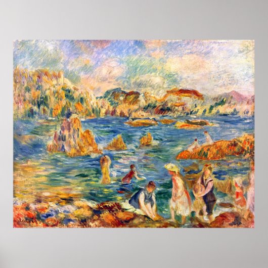 Am Strand von Guernesey bei Alfred Sisley Poster (Vorne)