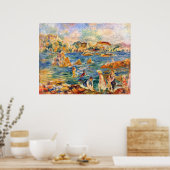 Am Strand von Guernesey bei Alfred Sisley Poster (Küche)