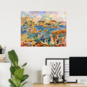 Am Strand von Guernesey bei Alfred Sisley Poster (Heimbüro)