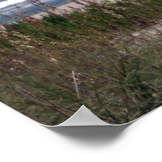 Am Strand von Ocracoke Poster (Ecke)