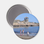Am Strand von Rockport, MA Magnet (Vorderseite/Rückseite)