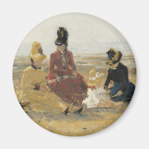 Am Strand von Trouville  1887 Magnet