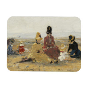 Am Strand von Trouville  1887 Magnet