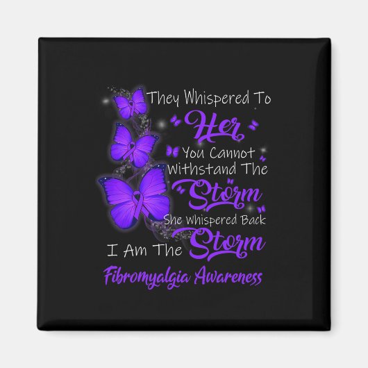 Am Sturm Fibromyalgie Bewusstsein Magnet (Vorne)