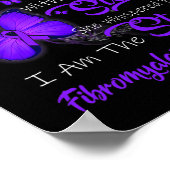 Am Sturm Fibromyalgie Bewusstsein Poster (Ecke)
