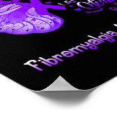 Am Sturm Fibromyalgie Bewusstseinsschmetterling 1 Poster (Ecke)