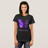 Am Sturm Fibromyalgie Bewusstseinsschmetterling 1 T-Shirt (Vorne ganz)