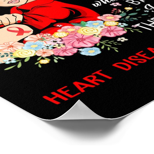 Am Sturm Herzkrankheiten Bewusstsein Poster (Ecke)