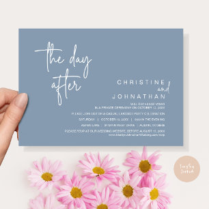 Am Tag danach, Post Wedding Party, Dusty Blue Einladung