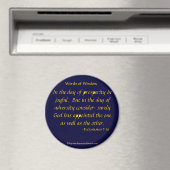 Am Tag des Wohlstands Bibelzitate Magnet (In Situ (Geschirrspüler))