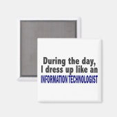 Am Tag verkleide ich den Informatiker Magnet (Vorderseite/Rückseite)