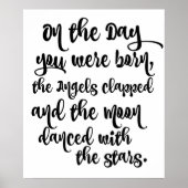 Am Tag waren Sie Geboren Poster (Vorne)