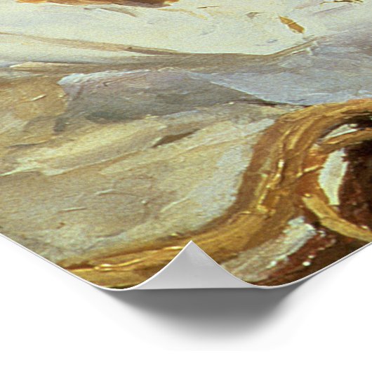 Am Teetisch, 1888 Poster (Ecke)