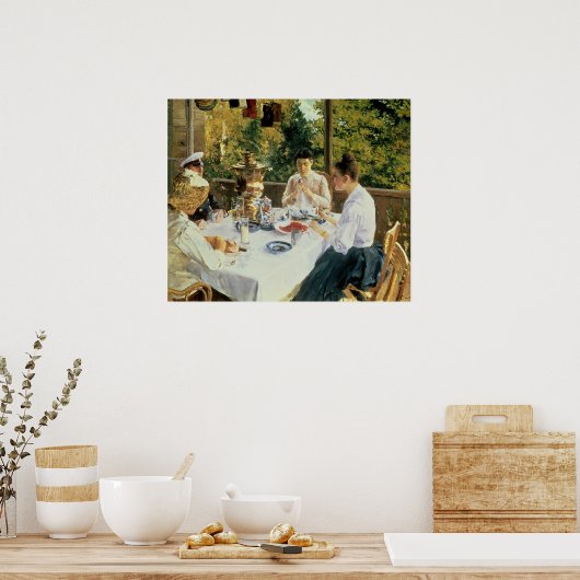 Am Teetisch, 1888 Poster (Küche)
