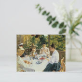 Am Teetisch, 1888 Postkarte (Stehend Vorderseite)