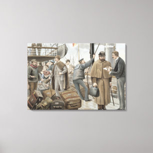 Am Tilbury, 'von P u. von O Pencillings an Bord Leinwanddruck