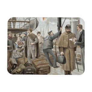 Am Tilbury, 'von P u. von O Pencillings an Bord Magnet