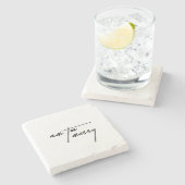 Am Too Messy - Funny und Relais Steinuntersetzer (Seitenansicht)