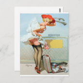 Am Tor Button hoch Postkarte (Vorne/Hinten)