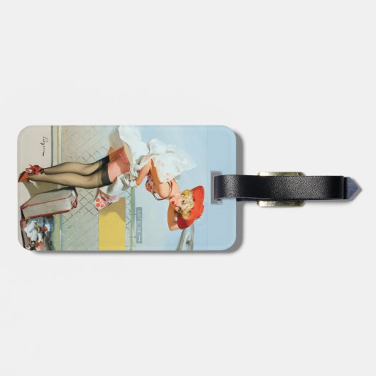 Am Tor-Button oben Gepäckanhänger (Rückseite horizontal)