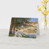 Am Ufer der Seine von Monet Karte (Gelbe Blume)