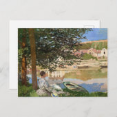 Am Ufer der Seine von Monet Postkarte (Vorne/Hinten)