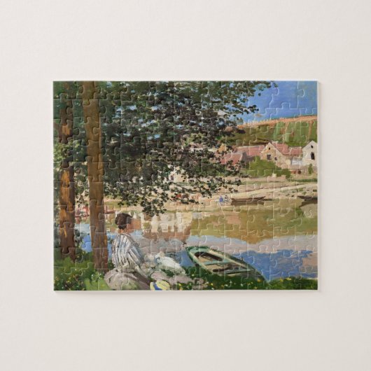 Am Ufer der Seine von Monet Puzzle (Horizontal)
