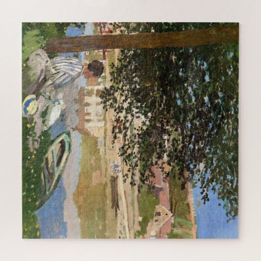 Am Ufer der Seine von Monet Puzzle (Horizontal)