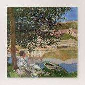 Am Ufer der Seine von Monet Puzzle (Vertikal)