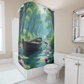 Am Ufer des Frühlings Duschvorhang (Beispiel)