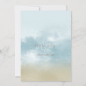 Am Ufer des Ozeans Surfstrand Hochzeit Einladung (Rückseite)