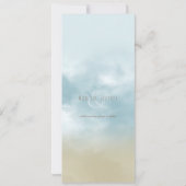 Am Ufer des Ozeans Surfstrand Hochzeit Einladung (Rückseite)