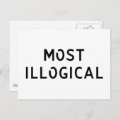 Am unlogischsten postkarte (Vorne/Hinten)