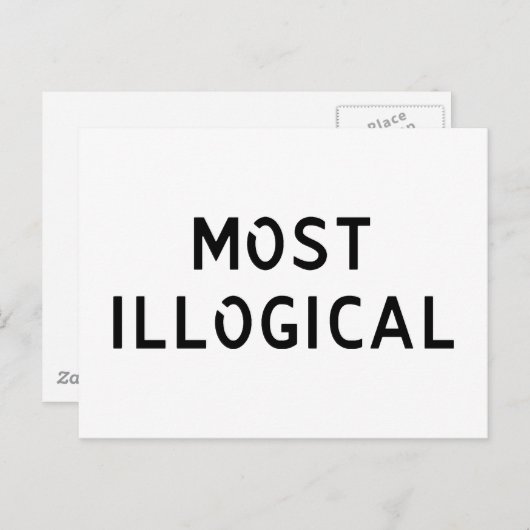 Am unlogischsten postkarte (Vorne/Hinten)