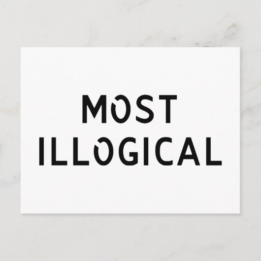 Am unlogischsten postkarte (Vorderseite)