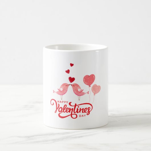 Am Valentinstag fließt die Tasse mit Liebe ❤️ (Mittel)