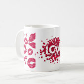 Am Valentinstag wird die Tasse Glück gegossen (Vorderseite Links)