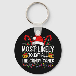 Am Wahrscheinlichsten alle Candy Canes zu Weihnach Schlüsselanhänger