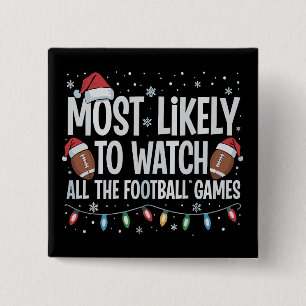 Am Wahrscheinlichsten Alle Fußballspiele Weihnacht Button