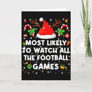 Am Wahrscheinlichsten Alle Fußballspiele Weihnacht Karte