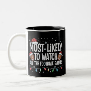 Am Wahrscheinlichsten Alle Fußballspiele Xmas Zu S Zweifarbige Tasse