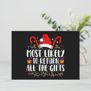 Am wahrscheinlichsten, alle Geschenke Weihnachten Einladung