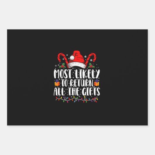 Am wahrscheinlichsten, alle Geschenke Weihnachten  Geschenkpapier Set (Vorderseite)