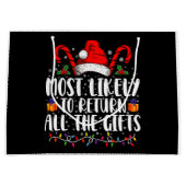 Am wahrscheinlichsten, alle Geschenke Weihnachten Große Geschenktüte (Vorderseite)
