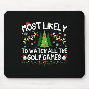 Am wahrscheinlichsten, alle Golf Spiele Weihnachte Mousepad