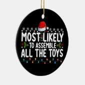 Am wahrscheinlichsten alle Spielzeuge Weihnachten Keramik Ornament (Rechts)