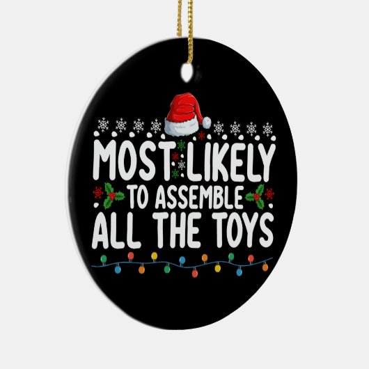 Am wahrscheinlichsten alle Spielzeuge Weihnachten Keramik Ornament (Rechts)