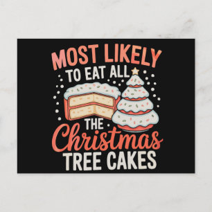 Am Wahrscheinlichsten alle Weihnachtsbaumkuchen is Feiertagspostkarte