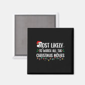 Am wahrscheinlichsten, alle Weihnachtsfilme Match Magnet (Vorderseite/Rückseite)