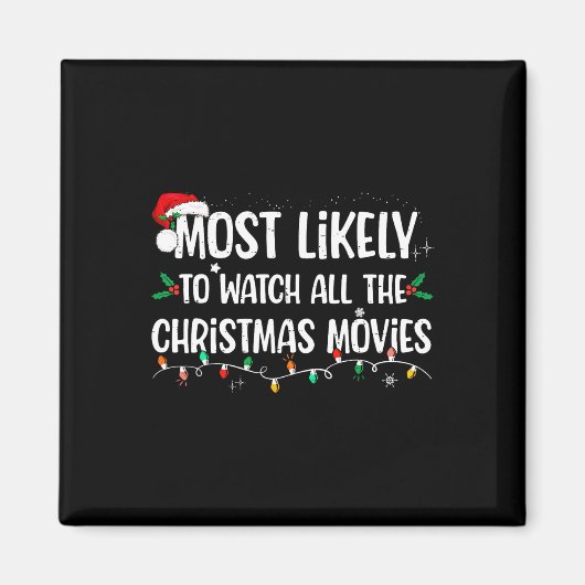 Am wahrscheinlichsten, alle Weihnachtsfilme Match Magnet (Vorne)